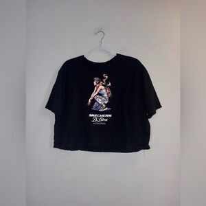 Skechers | Black Cropped T-Shirt